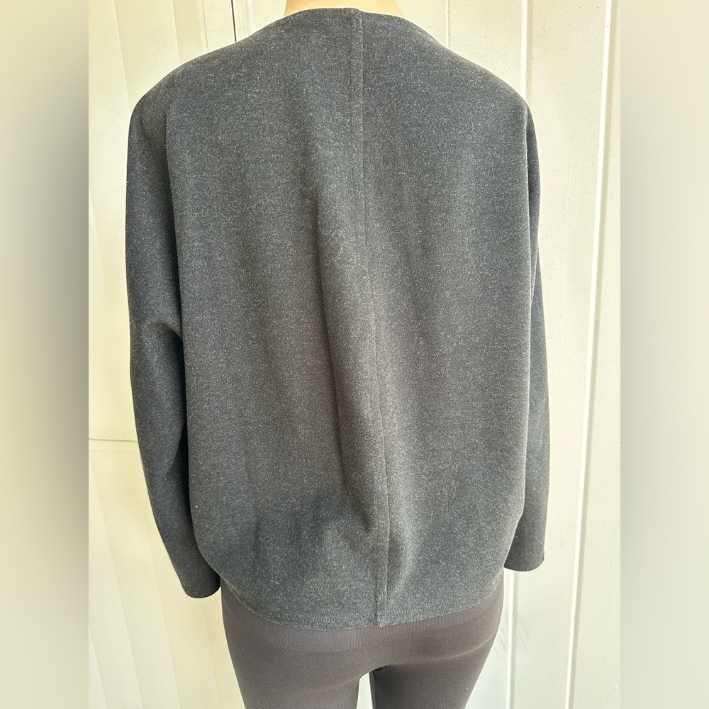 Club Monaco Cocoon Womens V Neck Tricot Gray Top Size S/P - Picture 3 of 5